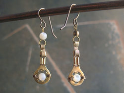 moon mirror earrings